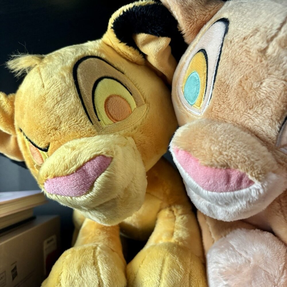 Disney Parks Simba and Nala Plush Set The Lion King 30th Anniversary 11" NWT - Picture 4 of 8